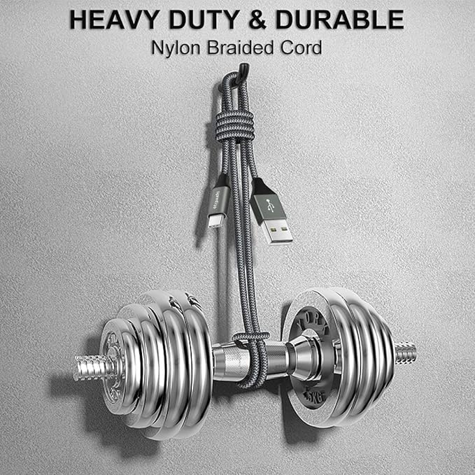 etguuds USB to USB C Cable 3.3ft, 2-Pack USB A to Type C Charger Cord Fast Charging for Samsung Galaxy A15 A25 A35 A55 A54, S24 S23 S22 S21 S20 S10 S10E, Note 20 10, Moto G, for iPhone 16 15, Gray