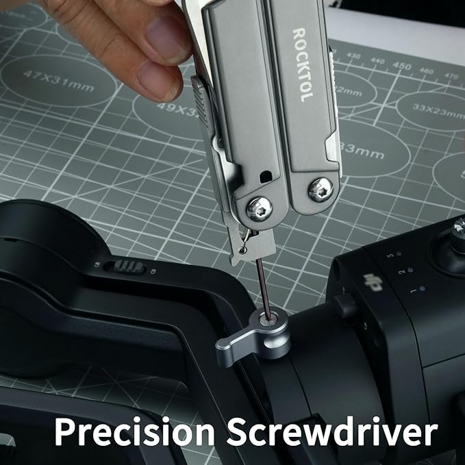 Multitool Pliers, EDC Multitool Pocket Knife VG10 Blade, 27-in-1 Multi-tool with Titanium-plated Handle, Precision Screwdriver, Gut Hook for Hunting, Backpacking, Hiking, Camping, (Gen-R)