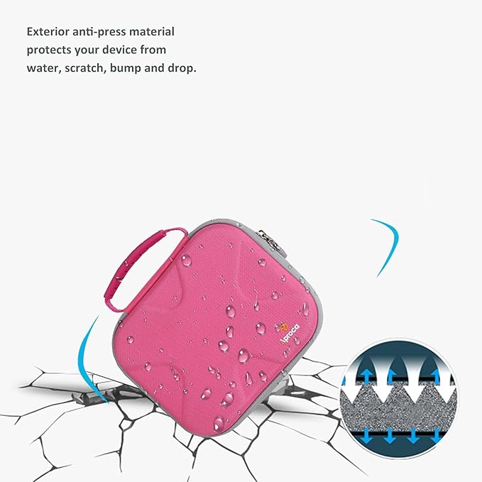 Aproca Tool Case Compatible with Hi-Spec 27pc Power Screwdriver Set, Portable Storage Bag for Cordless and Accessories - Pink (Case Only)