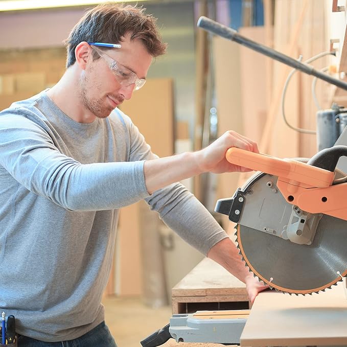 Weewooday 48 Pcs Safety Glasses One Size Safety Eyewear Eye Protection Goggles with Clear Protective Lens for Work Lab