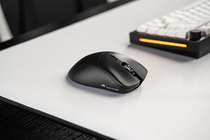 Glorious Gaming Model D 2 PRO 4K/8K Wireless Gaming Mouse - 2.4GHz, 1ms delay, 4K/8K Polling, 100M clicks, 62g Superlight, Long Battery, 26K DPI BAMF 2.0 Sensor, Ergonomic, 6 Buttons