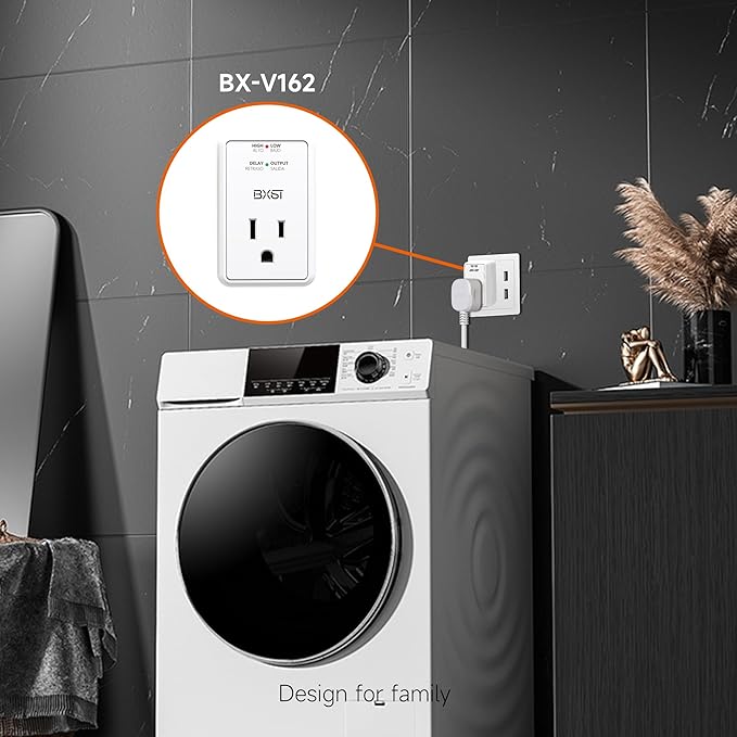 [ETL Listed] BXST Surge Protector for Refrigerators Small Single Outlet Voltage Surge Protector Wall Socket for140J Mini Surge Protection Plug in for TV/PC/PS5 Home Appliance 120V 10A