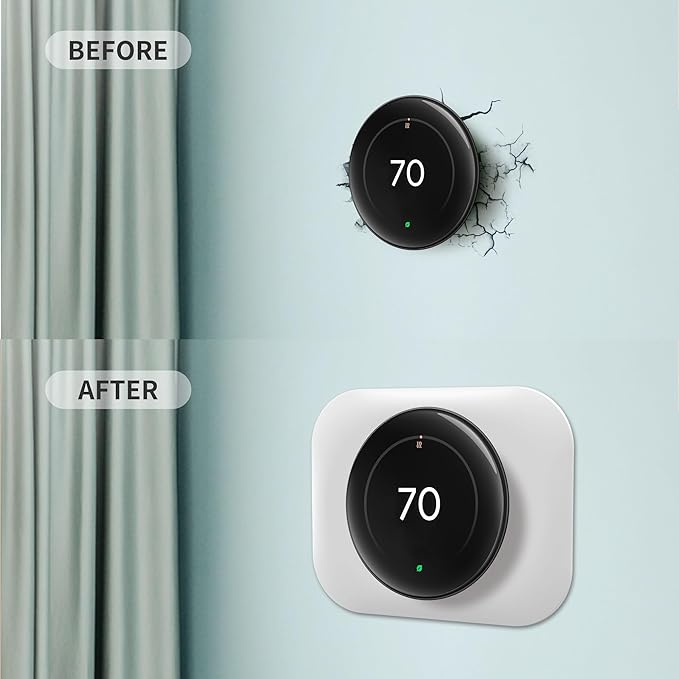 Petrichor Nest Thermostat Wall Plate - Compatible With Google Nest Learning Thermostat (4th Gen) - Trim Kit, Cover Accessory for Easy Installation