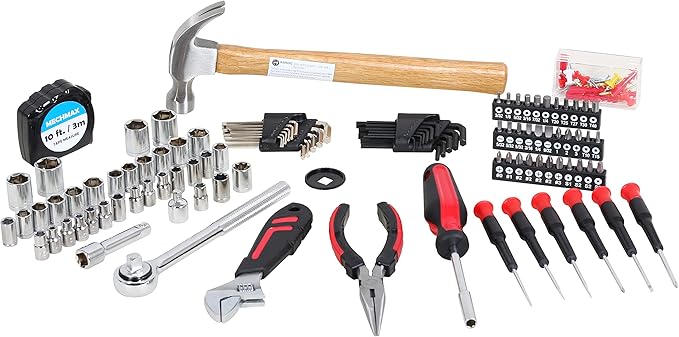 149 Piece Home Tool Kit for Home, Apartment, Office, Mechanic, Men, Car, Automotive, Hand Tool Kit and as A Gift