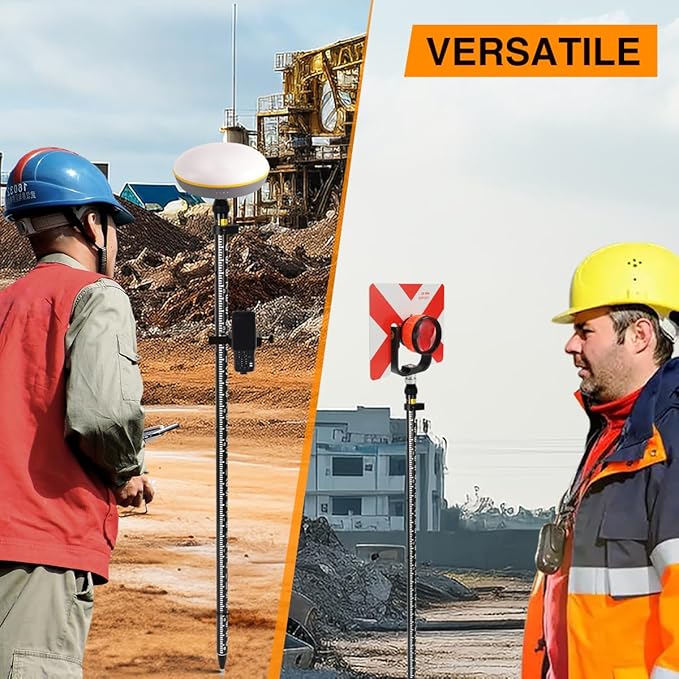 Carbon Fiber GPS Pole, GPS Poles with Snap-Lock for Land Surveying & Engineering GPS/GNSS Accessory and Instruments (GLS26B)