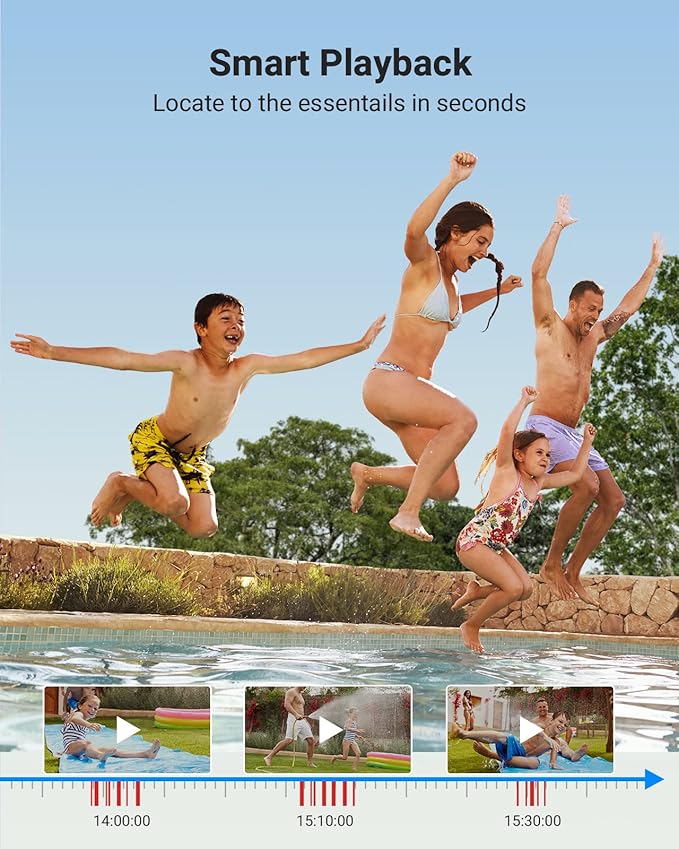 ANNKE 8CH 3K Security Camera System with Audio/Mic, 8 Channel Surveillance AI DVR and 4X 5MP 2960 * 1665 CCTV Cams with Dual Light, Human/Vehicle Detection, IP67, Color Night Vision, 2TB Hard Drive