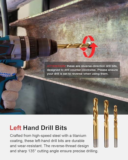 Kolvoii Screw Extractor Set & Bolt Extractor Kit, Stripped Lug Nut Remover Set, 67 Pcs Easy Out Bolt Extractor Set for Rusted, Rounded, Damaged Nuts, Screws, Bolts, 35#CR-MO 6542/4341 HSS Steel Cobalt