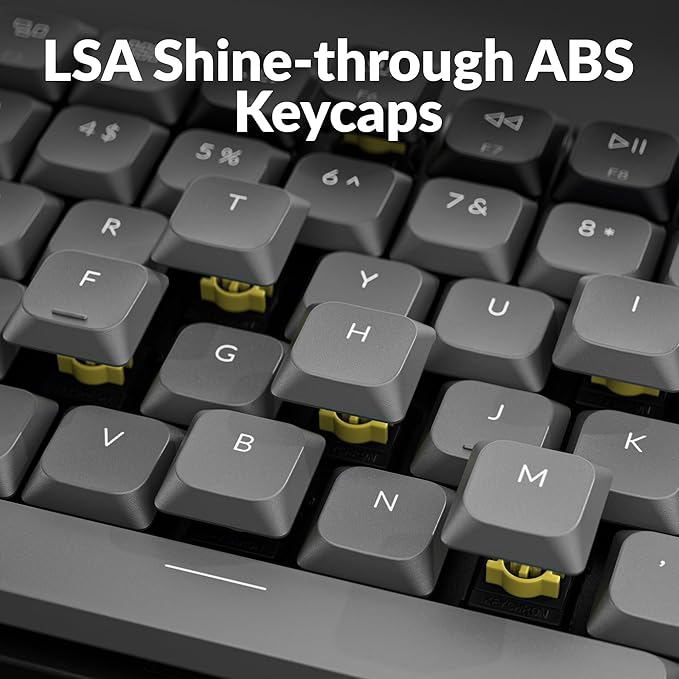 Keychron K3 75% QMK Wireless Mechanical Keyboard, Bluetooth 5.2/Wired Connection Custom Programmable RGB, Hot-Swappable with Low Profile Banana Switch for Mac Windows Linux - Version 3