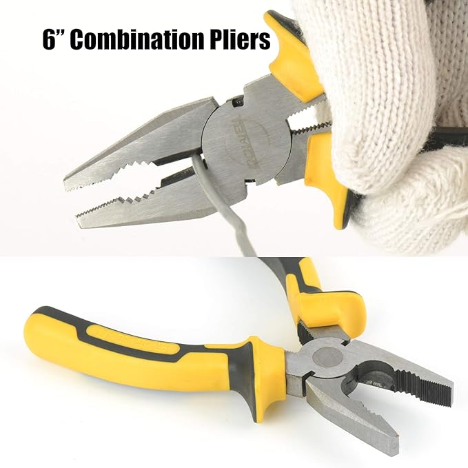 DOWELL Small Mini Tool Set School College Student Kids Dorm Tool Set Kit Home Repair Hand Tools with Tool Box Storage Case Upgraded HYT9