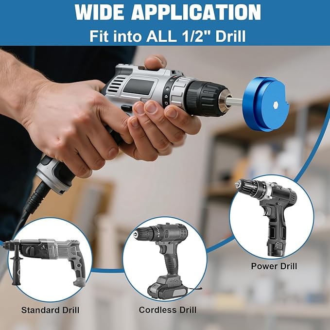 Ecarke 9 Pcs PVC Pipe Reamer Kit With 1/2 inch 3/4 inch 1 inch 1-1/4 inch 1-1/2 inch 2 inch 2.5 inch 3 inch 4 inch PVC Pipe Cutter Tool Kit PVC Fitting Saver Compatible with 1/2" Drills