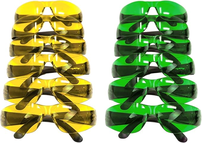 BISON LIFE Keystone Color Lens Safety Glasses | Anti Scratch | Impact Resistance | ANSI Z87.1 Standard | UV 400 Protection