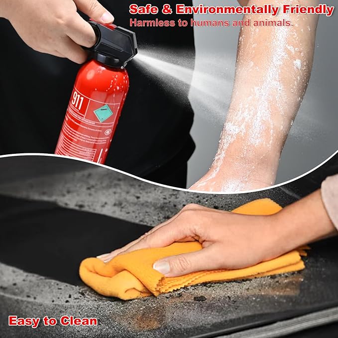 Fire Extinguisher for Boat - 3 Packs Fire Extinguisher for Home with Mount, 620ml Small House Fire Extinguishers for Kitchen Vehicle Car UTV RV, Portable Water-Based Fire Extinguisher for A/B/C/K Fire