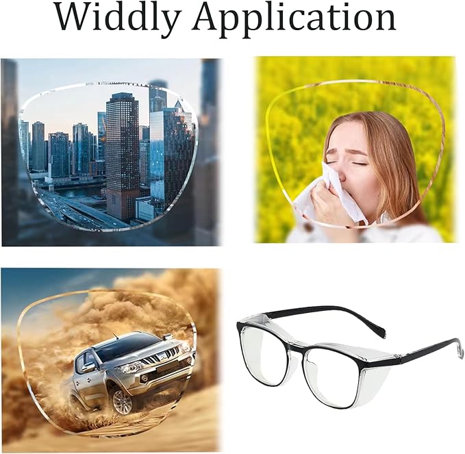 Safety Glasses for Men Women, Anti Fog Safety Goggles Comfortable Blue Light Blocking UV Protective Adult Nurse