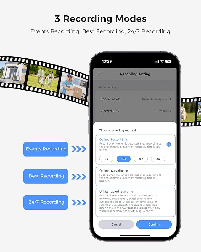 Hiseeu Security Cameras Wireless Outdoor, 2 Cam-Kit, Expandable to 10CH, No Monthly Fee, Solar-Powered, Home Security Cameras System with 2K Color Night Vision, Easy Setup, 2.4G & 5G WiFi