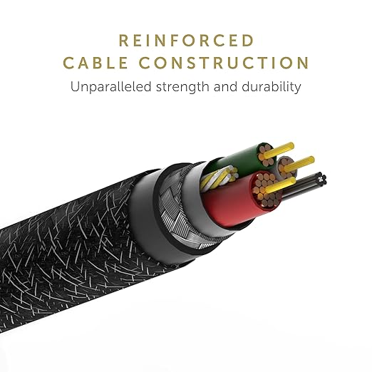Native Union Type-C Belt Cable - USB-C to USB-C 4ft Ultra-Strong Charging Cable Compatible with iPhone 16, 16 Plus, 16 Pro, 16 Pro Max, iPad Pro, iPad Air, Samsung S24, Flip 6, Fold 6 (Cosmos)