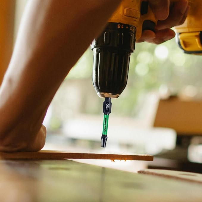 T20 Impact Screwdriver Bit Set, 16 Pieces 2”S2 Steel Magnetic #20 Torx Tips Driver Power Bit Set with Extension Impact Bit Holder