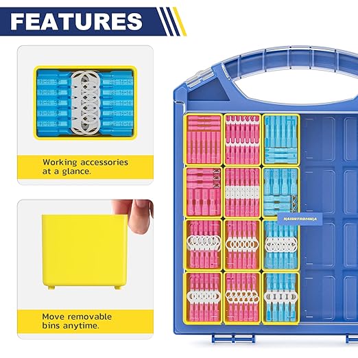 haisstronica 620PCS Marine Grade Heat Shrink Wire Butt Connectors kit,22-10 AWG Tinned Red Copper Electrical Wire Connectors,Ring Fork Spade Butt Splice(3Colors/24Size)