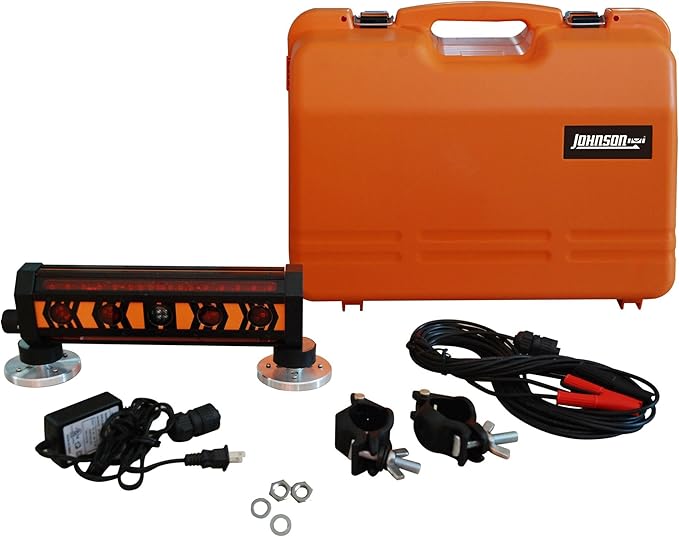 Johnson Level & Tool 40-6791 Machine Mountable 360 Degree Detector with Clamp and Magnet, 360°, Red Beam, 1 Laser Detector