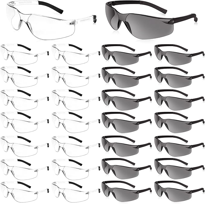 Safety Glasses for Men Women ANSI Z87.1 Safety Glasses Bulk Protective Eyewear Scratch-Resistant