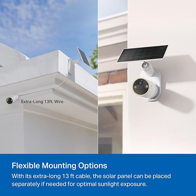 Tapo MagCam 4K Solar, 4K Ultra HD Outdoor Wireless Battery Camera w/Solar Panel – 24/7 Capture, Free Person/Vehicle Detection, Starlight Color Night Vision, Works w/Alexa & Google Home