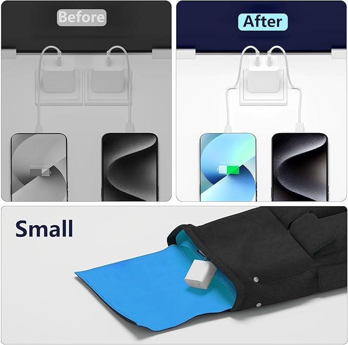 USB C Charger Block,2Pack Dual PD Port Type-C Fast Travel Charging Plug Power Adapter Compatible with iPhone 16 Pro Max/16 Pro/16 Plus/16/15/14/13/12/11/SE/XS/iPad/iWatch and More