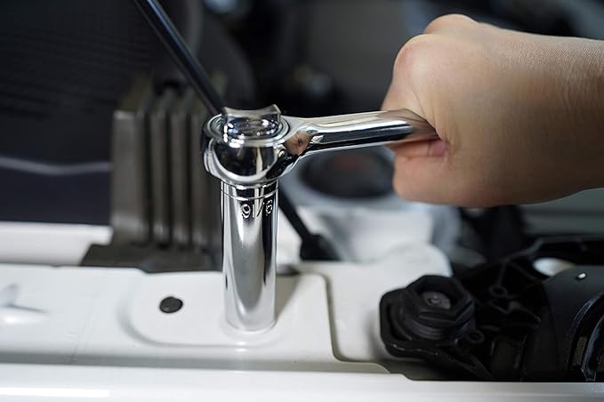 120 Piece Socket Set, 1/2, 3/8 & 1/4 Inch Drive Mechanics Tool Kit SAE & Metric Sockets, Auto Repair & Home Use with Storage Case and as A Gift