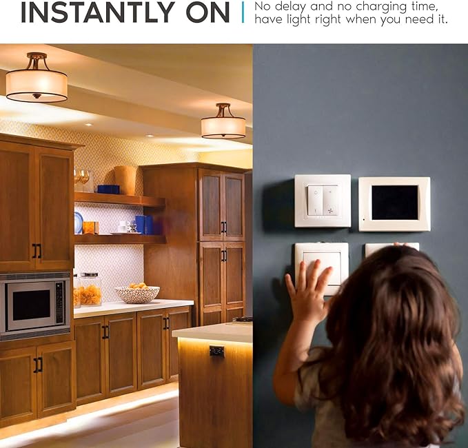 LUXRITE A19 LED Bulb 60W Equivalent, 2700K Warm White, 800 Lumens, Dimmable Standard LED Light Bulbs 9W, Enclosed Fixture Rated, Energy Star, E26 Medium Base - Indoor and Outdoor (6 Pack)