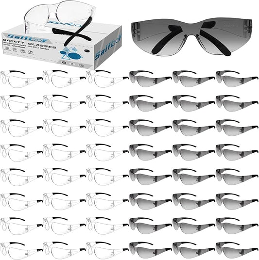 Clear Safety Glasses for Men Women Ansi Z87.1 Safety Glasses Scratch and Impact Resistant Protective Eyewear
