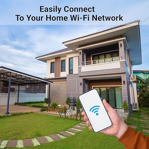 4 Pack Smart Home Wi-Fi Plugs - Alexa & Google Home Compatible, White, Toggle Switch, Automatic Operation