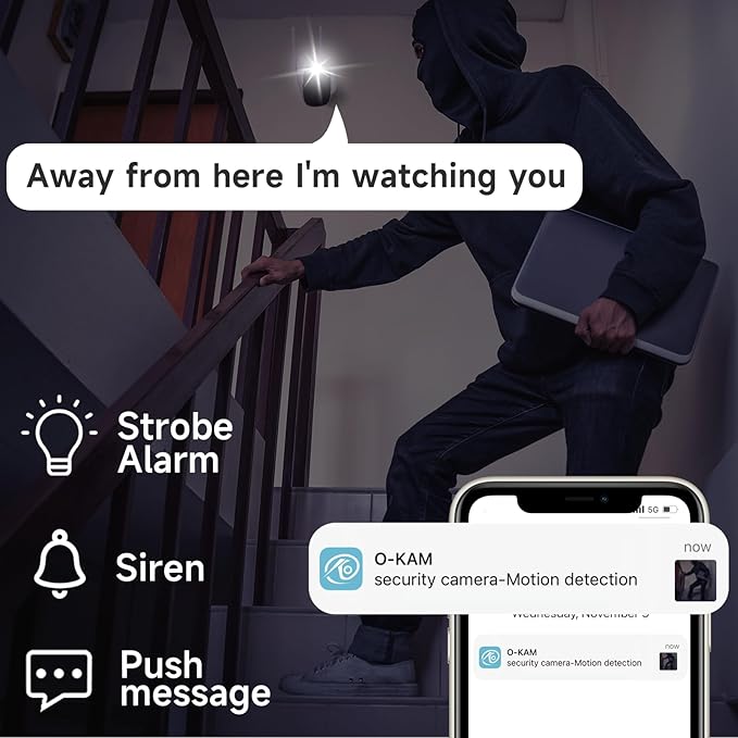 Rraycom Solar Camera Security Outdoor, Solar Powered WiFi System Surveillance Camera with 2K Color Night Vision, 2 Way Talk, Spotlight & Siren, Compatible with Alexa