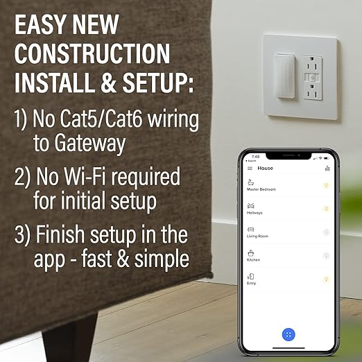 Legrand Radiant WNRH15KITNI Smart Switch with Netatmo Starter Kit, Tamper Resistant, Compatible with Alexa, Google Assistant & Apple HomeKit, Nickel (1 Count)