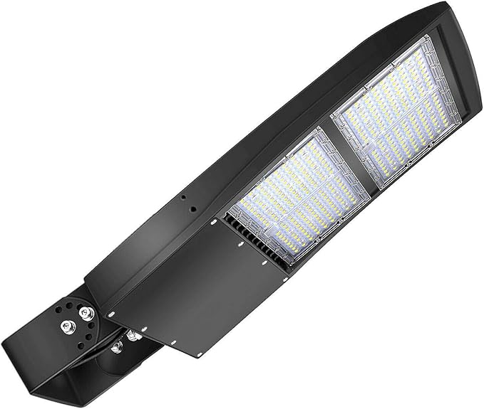 OSTEK LED Parking Lot Lights 200W LED Shoebox Street Pole Lighting, Waterproof 28000LM Outdoor Commercial Area Road Lighting 5000K 100-277V DLC UL