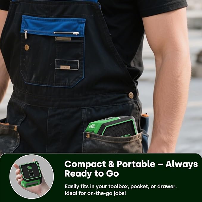 Green Laser Level with Self-leveling& Manual Mode Horizontal and Vertical Lazer Level with 360°Magnetic Bracket, 2xAA Batteries for Construction Home Decoration DIY etc.