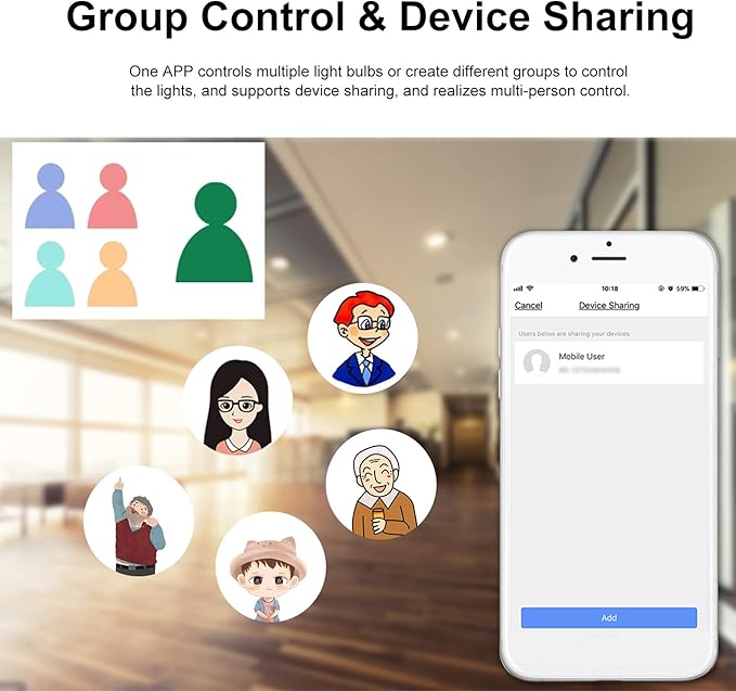 ZJchao Smart Bulb 5W GU10 WiFi Light with RGB W C, Voice and APP Remote Control, Timing Function, Group Control for Alexa Home Tmall Elf (1)