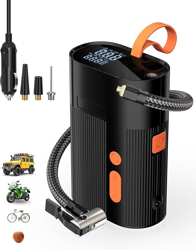 Tire Inflator Portable Air Compressor, Pump-size Air Compressor