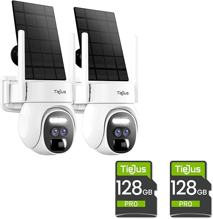 2 Packs 128GB SD Card for Security Camera, Memory Card Full HD Video Compatible with Digital Camera