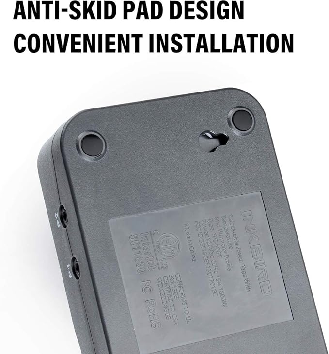 Inkbird ITC-608T Temperature and Humidity Controller 1800W ETL Listed AC Dual Stage Outlet Thermostat with Temperature and Humidity Sensor Mushroom Greenhouse Reptile