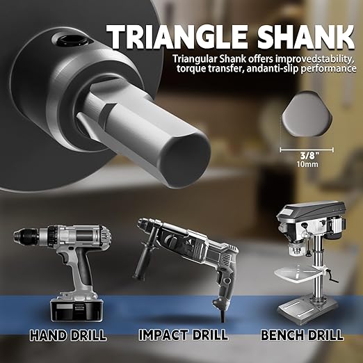 CSOOM Carbide Hole Saw 19 pcs kit, Metal Steel Hole Saw Bits, TCT Hole Cutter for Stainless Steel, Iron, Aluminum, Alloy, Plastic