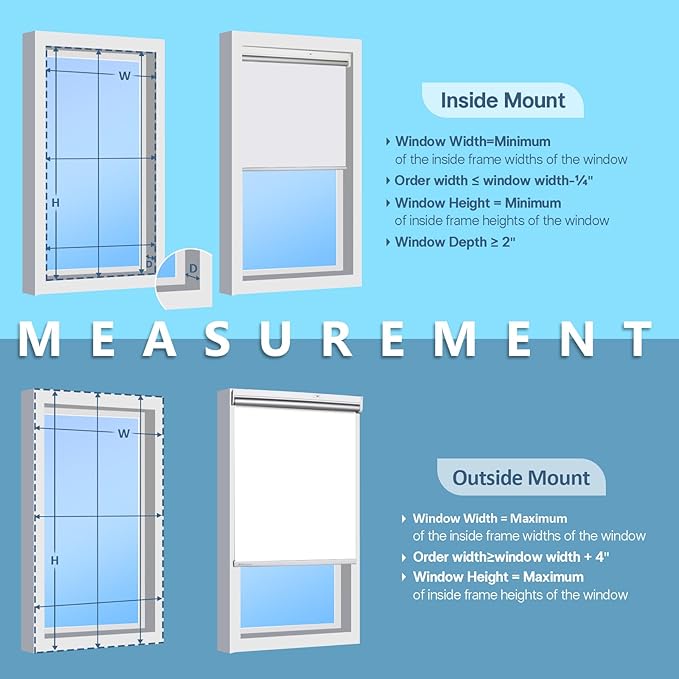 Motorized Blinds with Remote Control【Solar Panel Included】 100% Blackout Smart Roller Blinds Automatic Blinds for Windows Cordless Electric Shades Compatible with Alexa White,34¼"W*72" H
