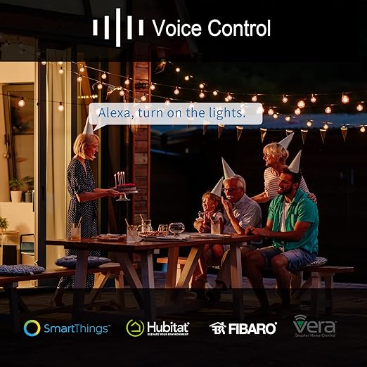 New One 2 Pack Zwave Outdoor Smart Plug - 700 Series Zwave Plug with Dual Outlets - Z-Wave Smart Outlet Waterproof - Zwave Hub Required - Compatible with SmartThings, Alexa