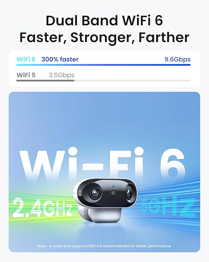 REOLINK 4K Dual-Lens 180° Outdoor Wireless Security Camera System, ColorX Night Vision, Solar Cameras with Local Encrypted Storage, 5G/2.4GHz WiFi 6, No Subscription, Home Hub with 2X Argus 4 Pro