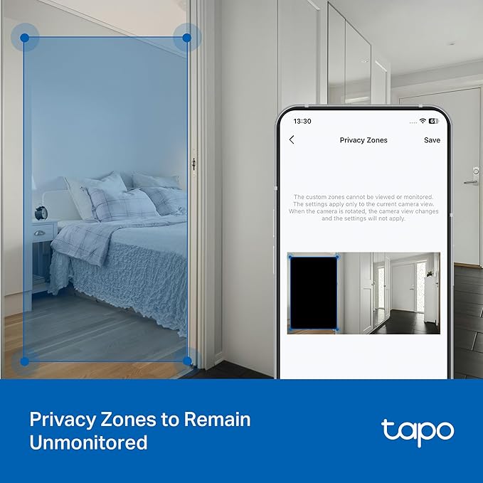 Tapo 3K 5MP Wired Pan/Tilt Indoor/Outdoor Security Camera, Free Person/Vehicle/Baby Cry Detect & 360° Motion Track, Color Night, SD/Cloud, Wrks w/Alexa & Google Home, 2.4 GHz WiFi, HybridCam 360