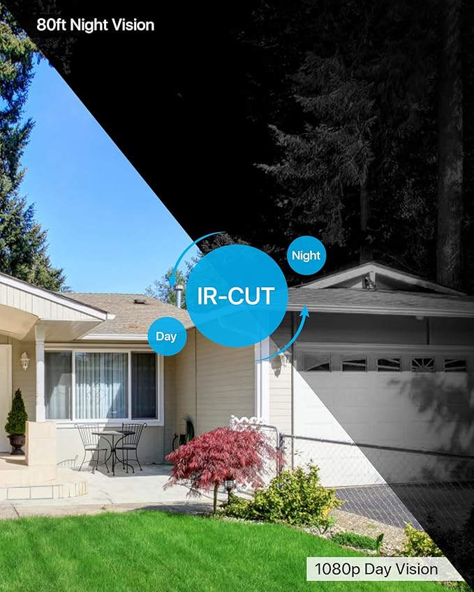 ZOSI 4PK 1920TVL 1080P Security Camera 3.6mm Lens 2MP CCTV Camera Home Security Day Night Waterproof Camera for 1080P/5MP/4K HD-TVI Analog DVR System