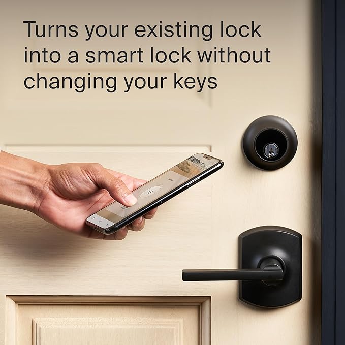 Level Bolt Smart Deadbolt with Keypad - Make Your Lock Smart & Keep Your Existing Hardware and Keys - Keyless Entry via Level App (iOS & Android) - Works with Apple Home