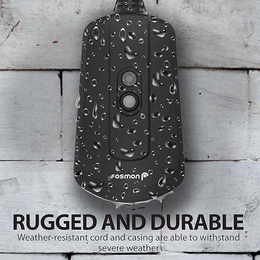 Fosmon Outdoor Wireless Remote Control Outlet, Heavy Duty Waterproof Electrical Plug-in Light Switch, 3-Prong, 100ft Range, Grounded, 3 Receivers, 1 Remote - UL Listed