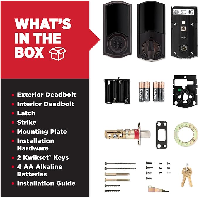 Kwikset HomeConnect 918 Traditional Z-Wave Long Range Enabled Touch Screen Lock Works with Ring Alarm, Samgsung SmartThings Hub Required, Sold Seperatedly in Venetian Bronze