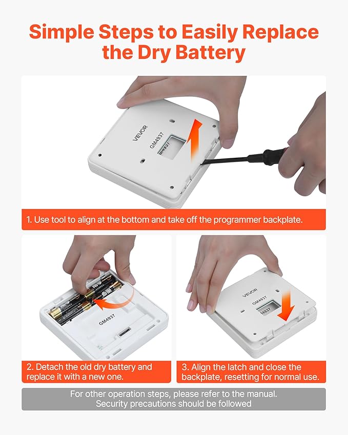 VEVOR 7-Day Programmable Thermostat, Home Thermostats for Heat Pump,Air Conditioner,Underfloor Heating, LED Screen with Backlight & 1Cool+1Heat,Energy-Efficient,Wide Temp Range,White