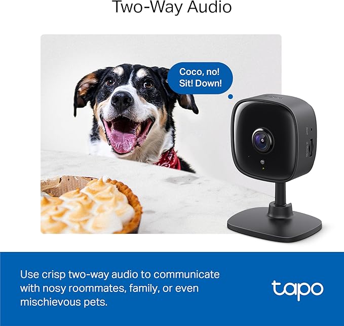 Tapo by TP-Link 1080P Indoor Security Camera for Baby Monitor, Pet Camera w/Motion Detection, 2-Way Audio, Night Vision, Cloud & SD Card Storage, Works w/Alexa & Google Home, Black, C101(4-Pack)