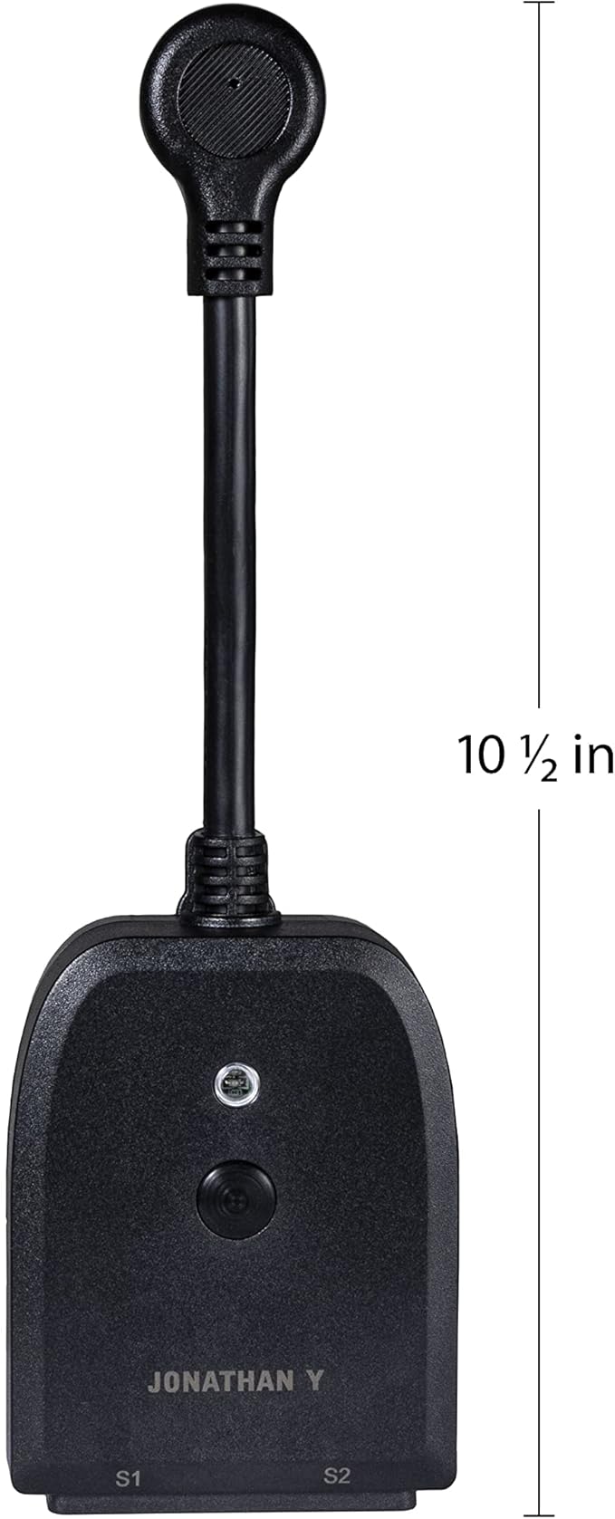 JONATHAN Y PLG1003A Outdoor Smart Dual Plug, WiFi Remote App Control, Alexa, Google Home Assistant Compatible, No Hub Required