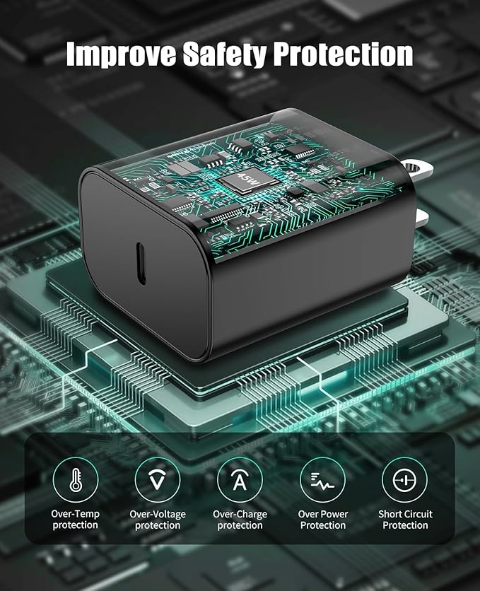 45W Super Fast Charger Type C for Samsung S24, USB C Android Phone Charger Fast Charging Block with 6FT/10FT Type C Charger Cord for Samsung Galaxy S24+ Ultra/S23+ Ultra/S22+ Ultra/iPhone 17/16-Purple